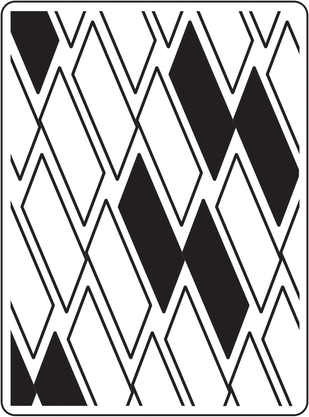 Vaessen Creative Embossing Folder Rectangle 14.6 x 10.7 cm - Embossing Folder for Card Crafts, Scrapbooking, Journaling - Reusable, Precise Results, for Die Cutting Machines