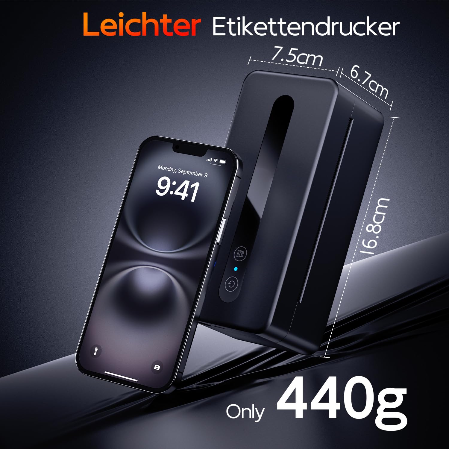 TATTMUSE Versandetiketten Drucker 4x6, DHL Etikettendrucker Bluetooth | Label Printer Unterstützt iOS, Android, Windows und Mac, Thermodrucker Labeldrucker Kompatibel mit Amazon, Vinted, DPD