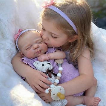 Anano Squishy Silicone Baby Doll 20 Inch Waterproof Lifelike Reborn Baby Dolls Toddler Realistic New Born Baby Doll Anatomically Correct for Kids