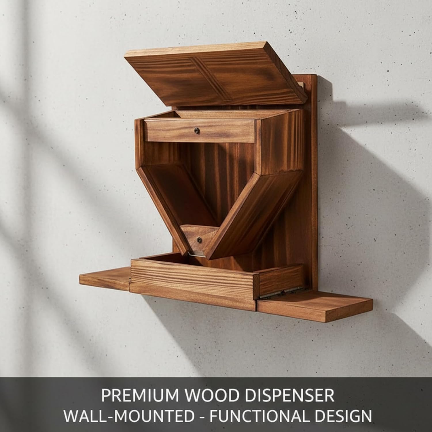 Squirrels Feeder, Wooden Chipmunk Feeder with Flexible Roof, Chipmunk Feeding Box with Transparent Window for Outside, Backyard and Garden Squirrels Feeders