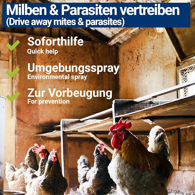 Foto 3 de 8 de 500ml Spray antiácaros para pollos, aves de corral y pájaros