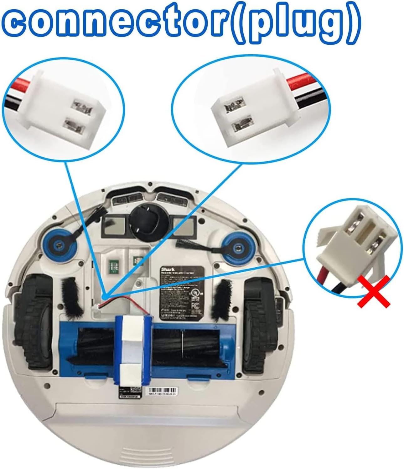 14.8V 2600mAh Bissell Vacuum Battery, Li-ion Replacement Battery for Robotic Vacuum Cleaners Bissell 2859, 3115, Dry Robotic Vacuum, Mid Tier P2949, Spinwave 2859, SpinWave Wet, 1625424, Z65B155