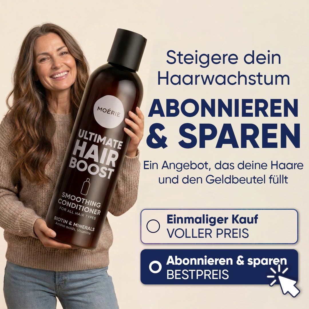 Haarwachstum Conditioner gegen Haarausfall – Biotin und Koffein Haarwuchs Conditioner für Frauen und Männer – Haarwachstum Beschleunigen, Stärkt die Haarwurzel und Reduziert Haarverlust (Doppelset)