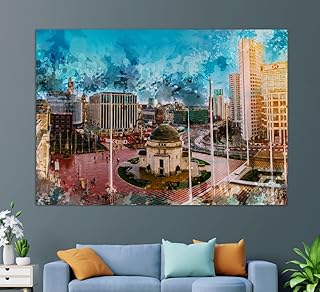 WMG Academy in Birmingham Canvas Print, Birmingham Wall Art, Birmingham Painting, Birmingham Print