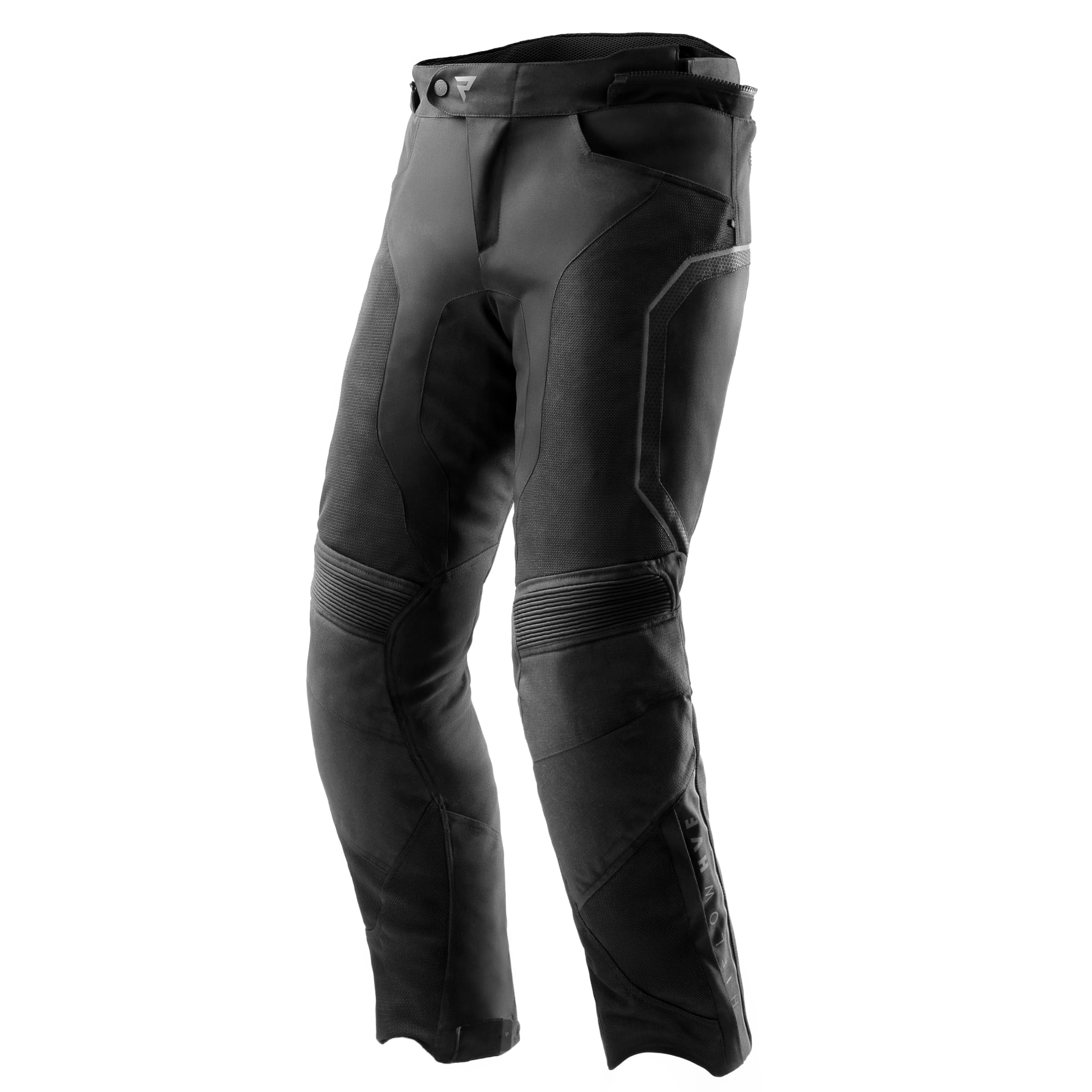 REBELHORN Hiflow V Pantaloni da Moto Uomo | Tessile | Protezioni per Ginocchia e Fianchi Livello 2 | Membrana HydraShield PRO | Ventilazione | Fodera Termica | 3 Lunghezze | Taglie Fino alla 10XL