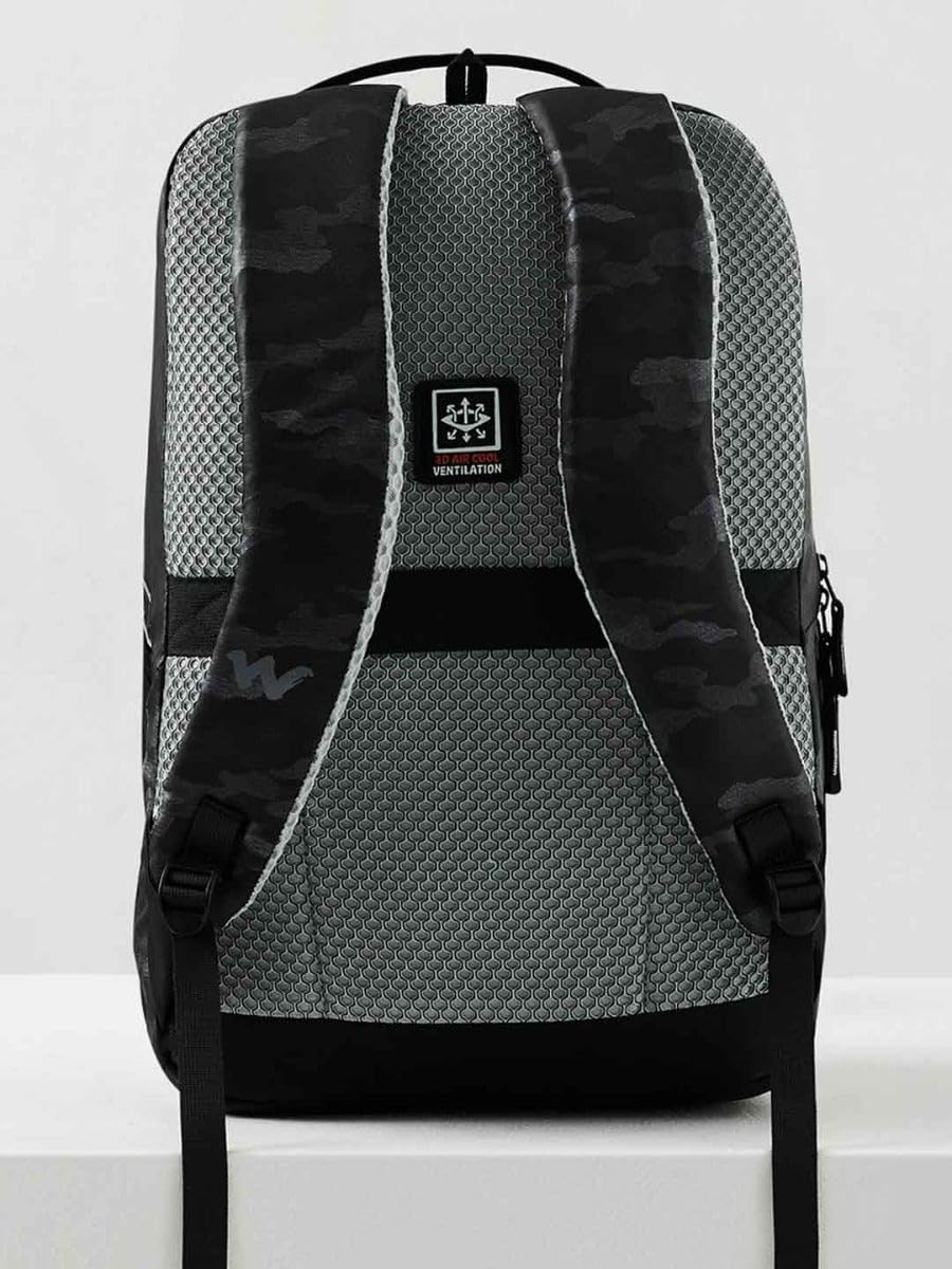 Wildcraft Seeker 4 Compartment Laptop Backpack 23 L - Black Metallic (13244)