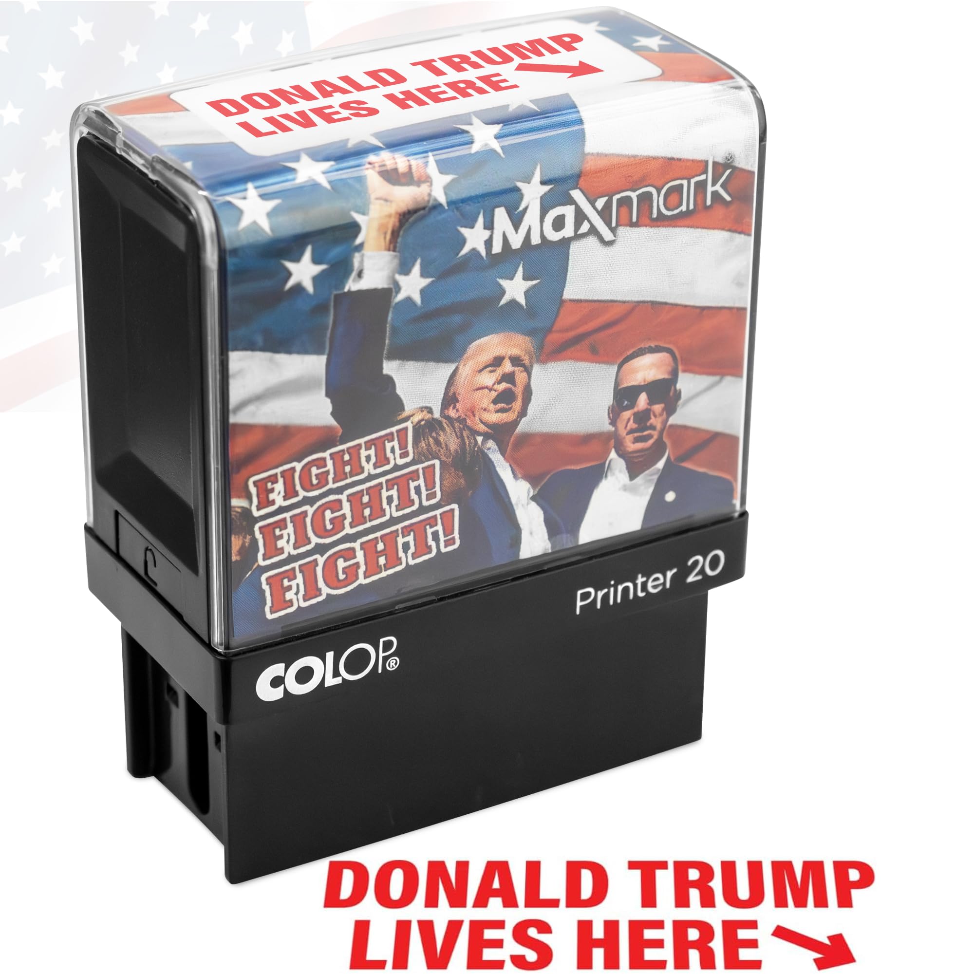 Amazon.com : Donald Trump Lives Here Stamp - Self Inking Stamp for