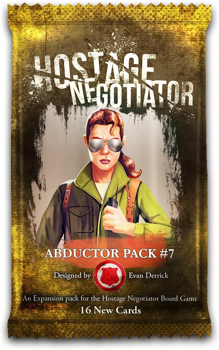 Van Ryder Games Hostage Negotiator Abductor Pack 7 – A Game Expansion 20 Minutes of Gameplay for 1 Player – for Teens and Adults Ages 15+ - English Version