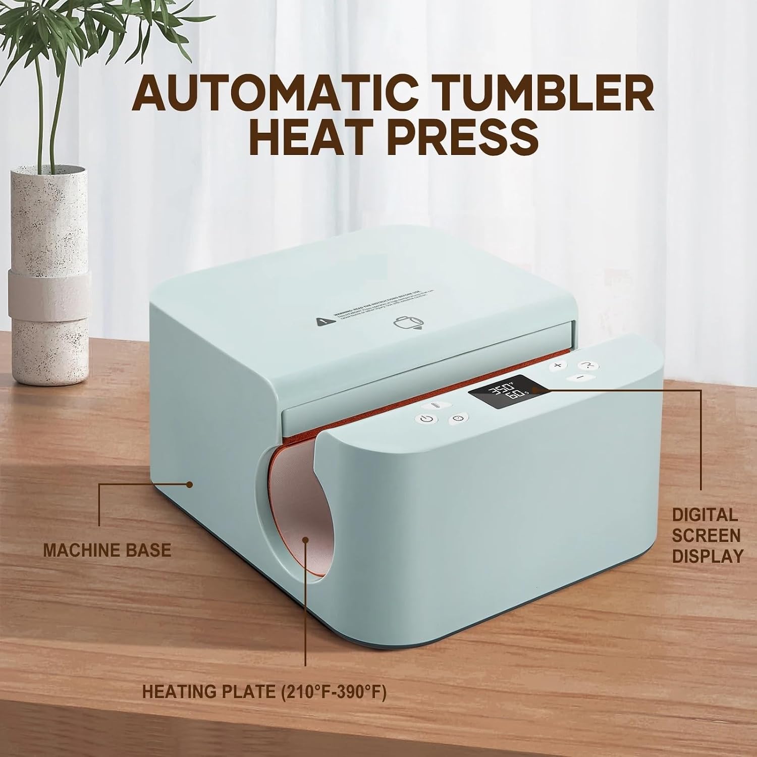 Heat Press, Auto Iron On for DIY T-Shirt+Automatic Mug Sublimation,Heat Press Machine