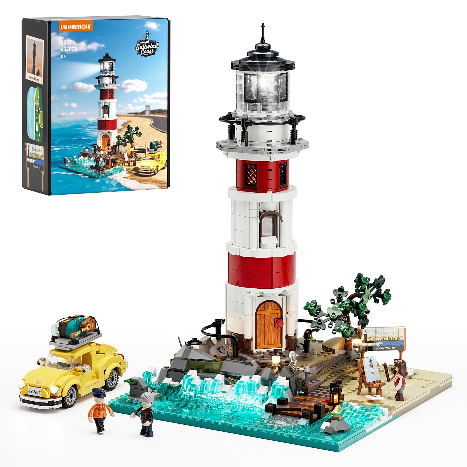 Amazon.com: Lumibricks Sunrise Lighthouse Lighting-Building-Bricks