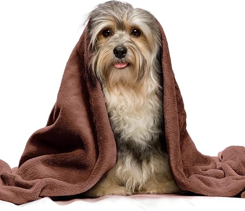 Miniatura 6 de Veehoo Manta de forro polar esponjoso para perro, manta de franela suave y acogedora para perros y gatos, funda lavable para sofá y cama, para sofá,