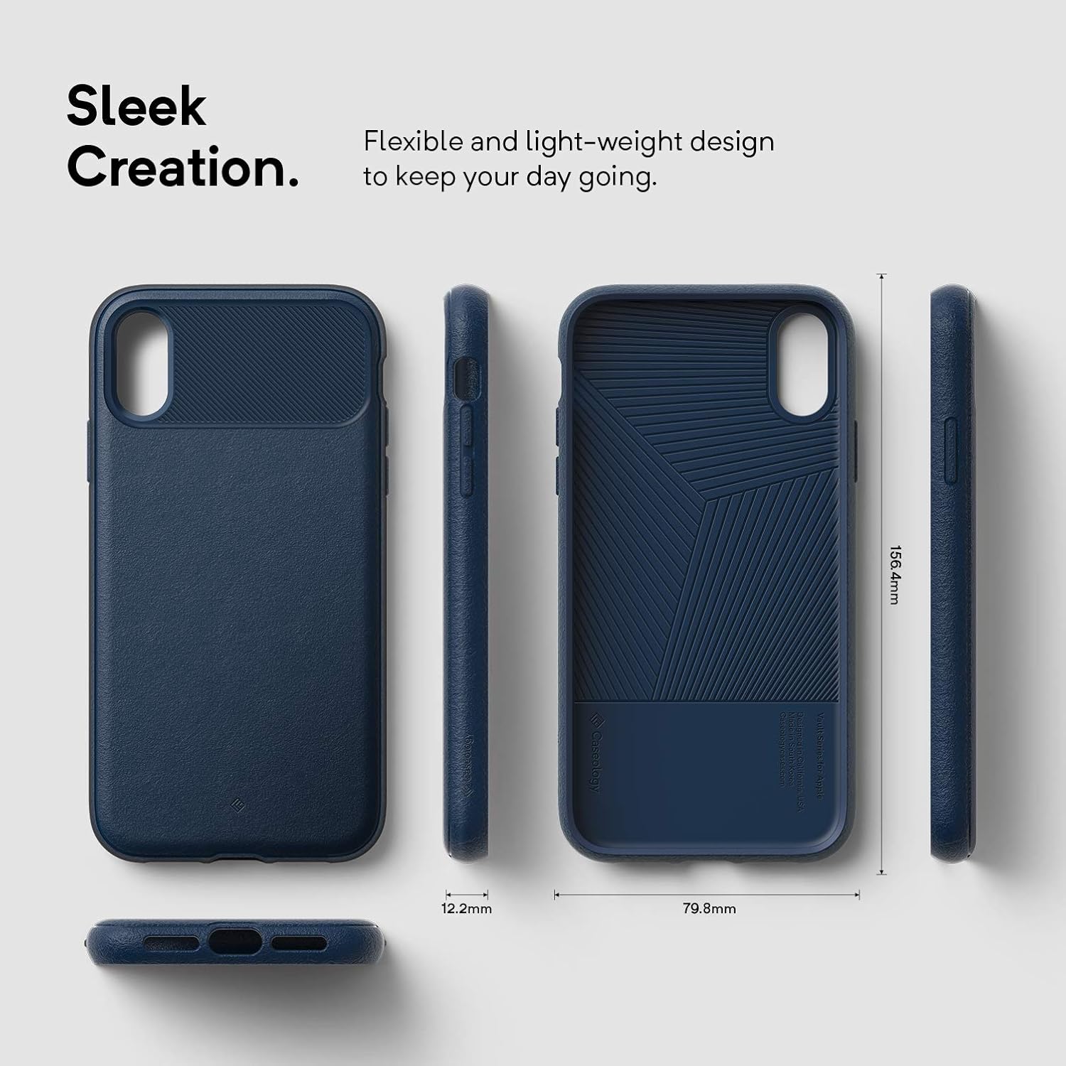 Caseology Vault for iPhone XR Cases for iPhone XR Case(2018) - Navy Blue