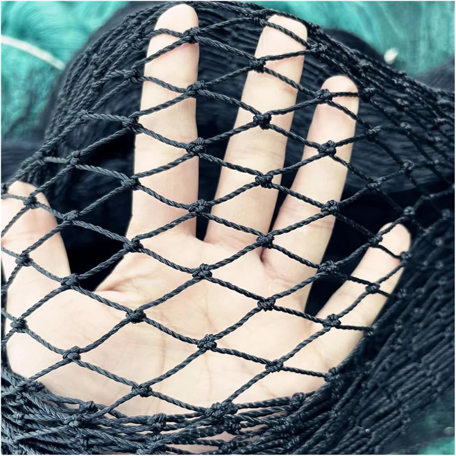 Black Bird Netting-Heavy Duty Garden Net Balcony Bird Net Garden Fence and Crops Protective Fencing Mesh Anti Bird Deer Cat Dog(2mx5m,12 Strands-5cm)