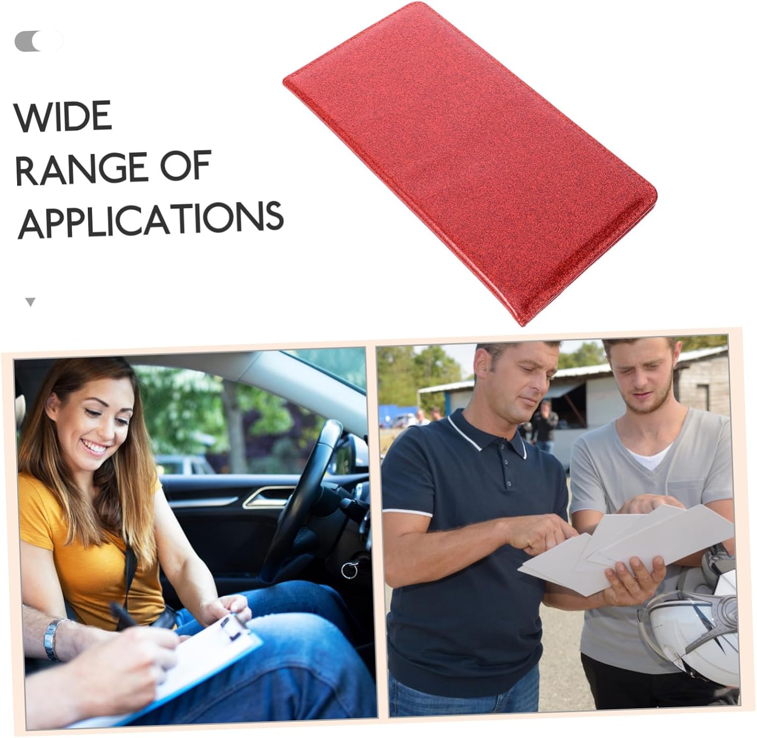 PU Leather Car Registration and Insurance Document Holder