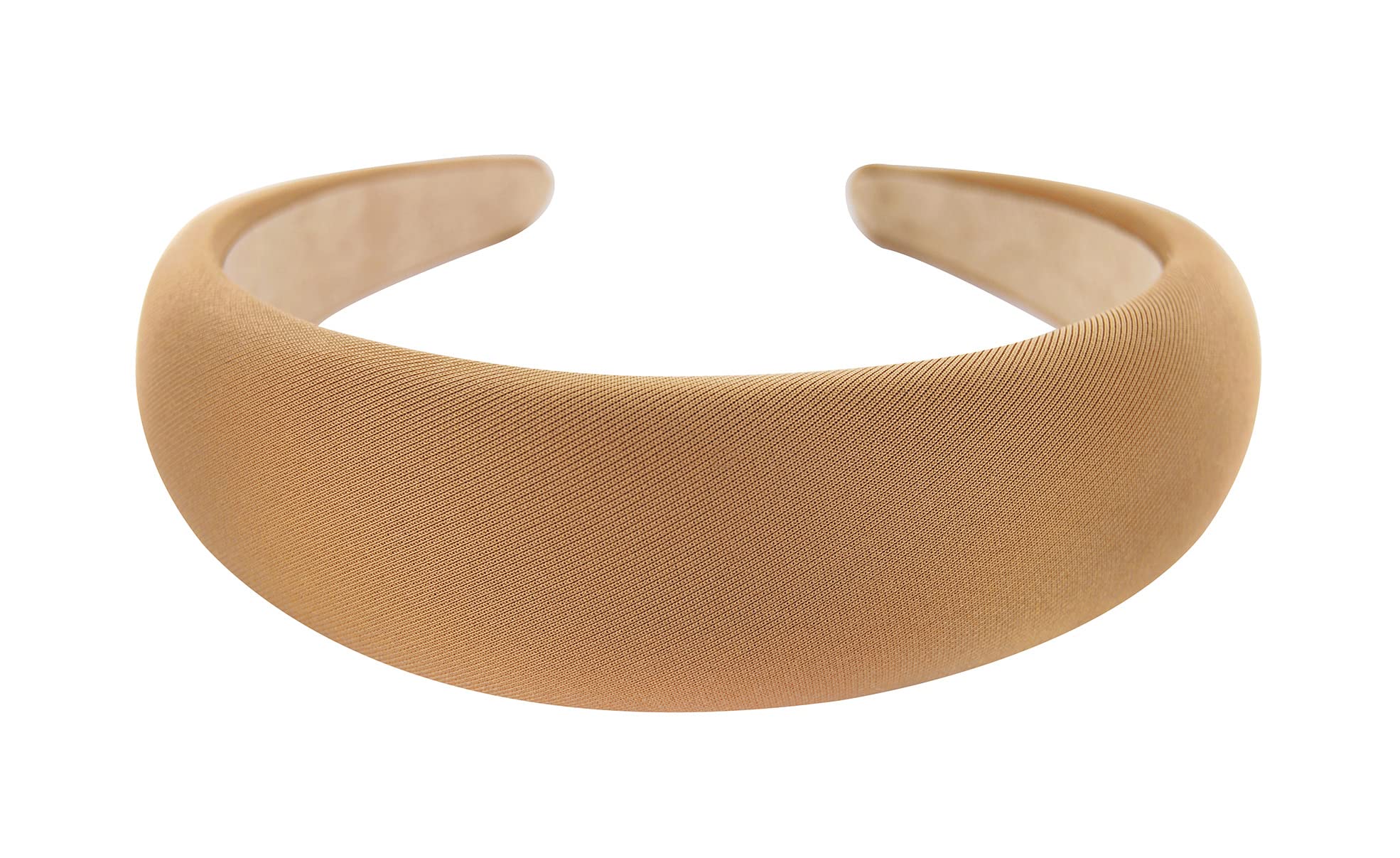 axy Breiter Haarreif mit Stoff gepolstertes Candy Colours - Wunderschön Damen Stirnband Haarschmuck Haarreifen HRK2A (Beige)