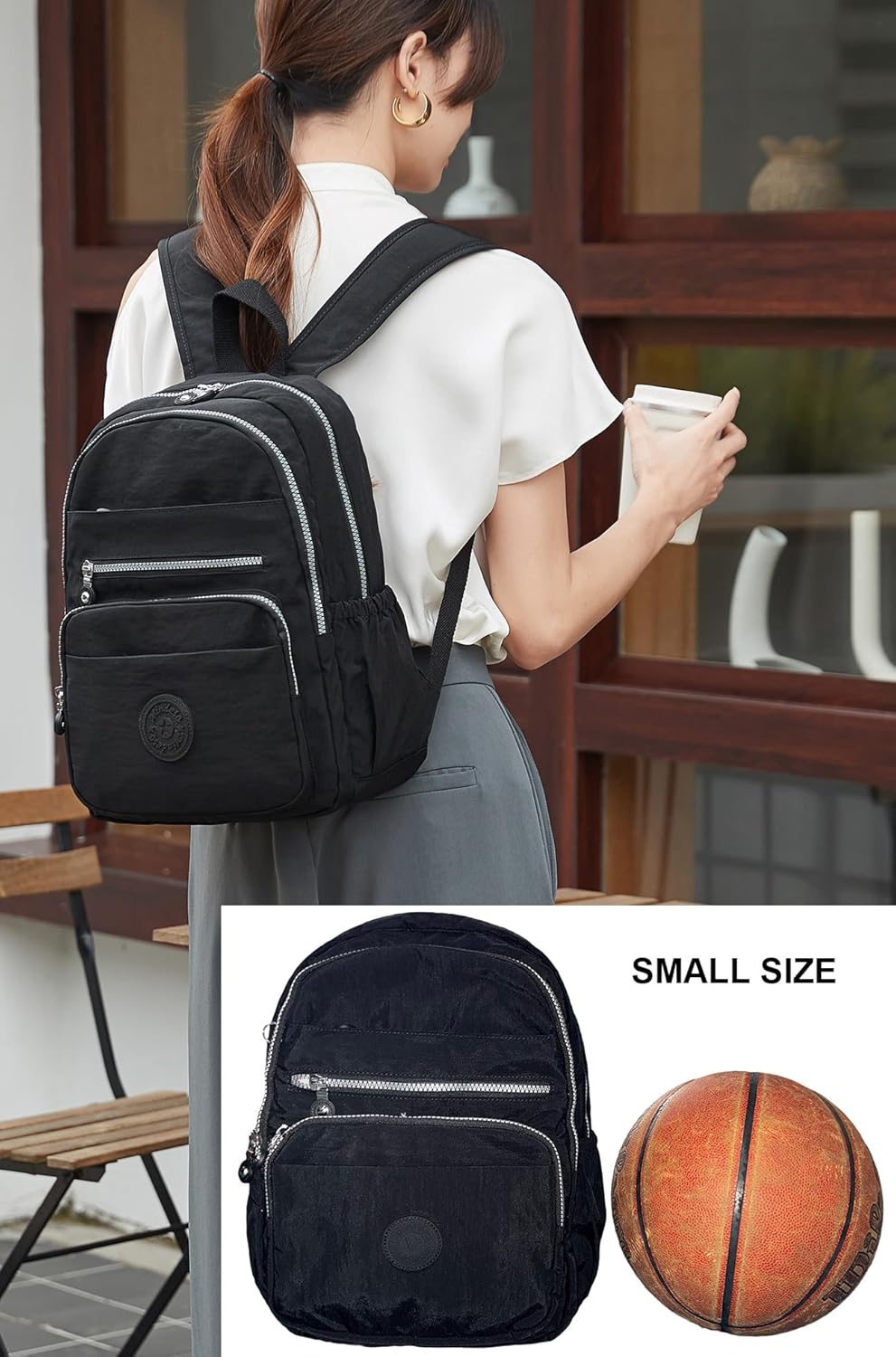 Hiking Waterproof 13" Laptop Backpack Purse for Women and Men,Travel Backpack - Image 2