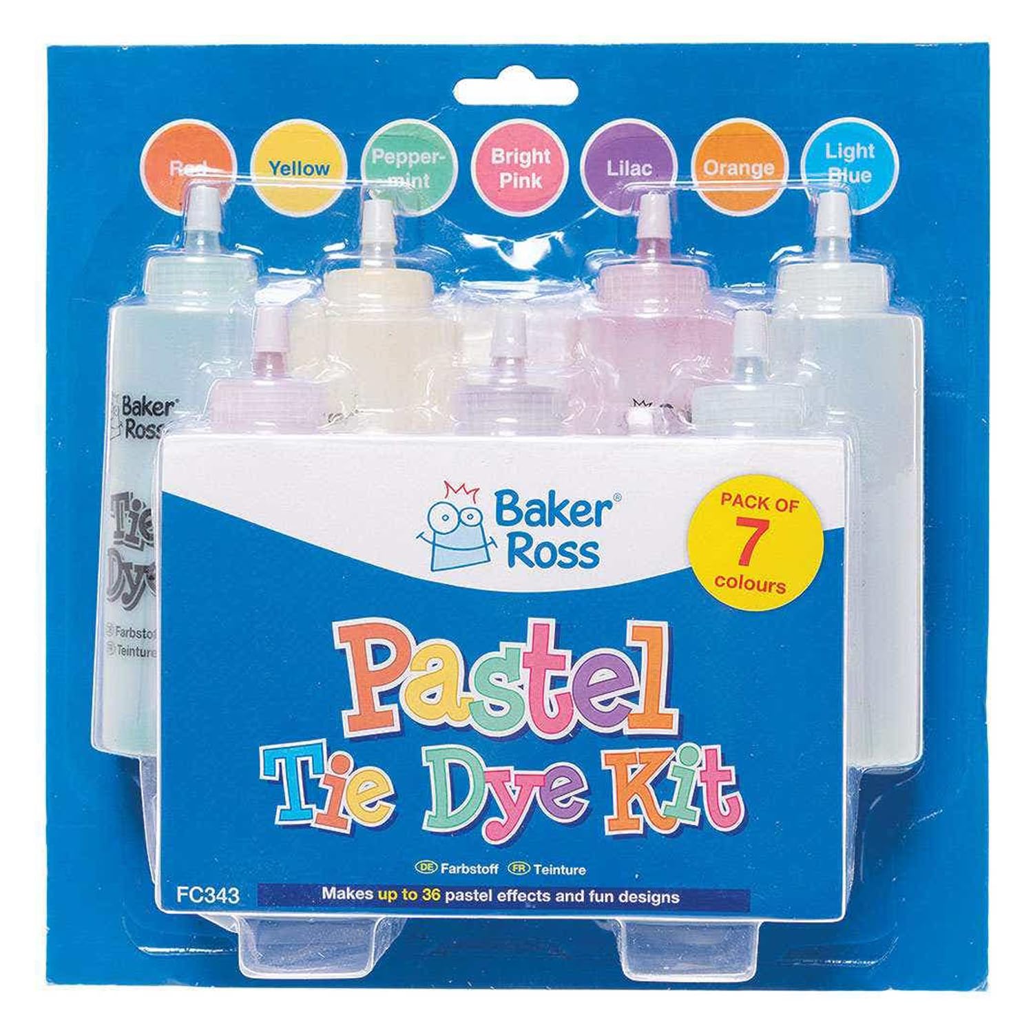 Baker Ross Pastel tie dye kit - per Pack, Paint Sets, Assorted
