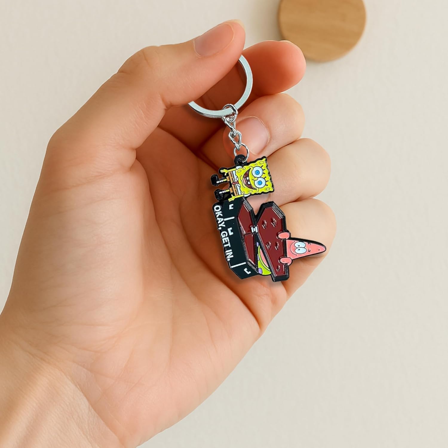 Zen Monkey Studios x SpongeBob Squarepants - Okay, Get in. Keychain - Image 3
