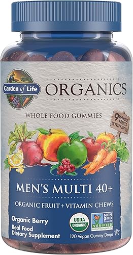 Garden of Life mykind Organics Men 40+ gomitas vitaminas, 40+ Multi Berry, 120 unidades