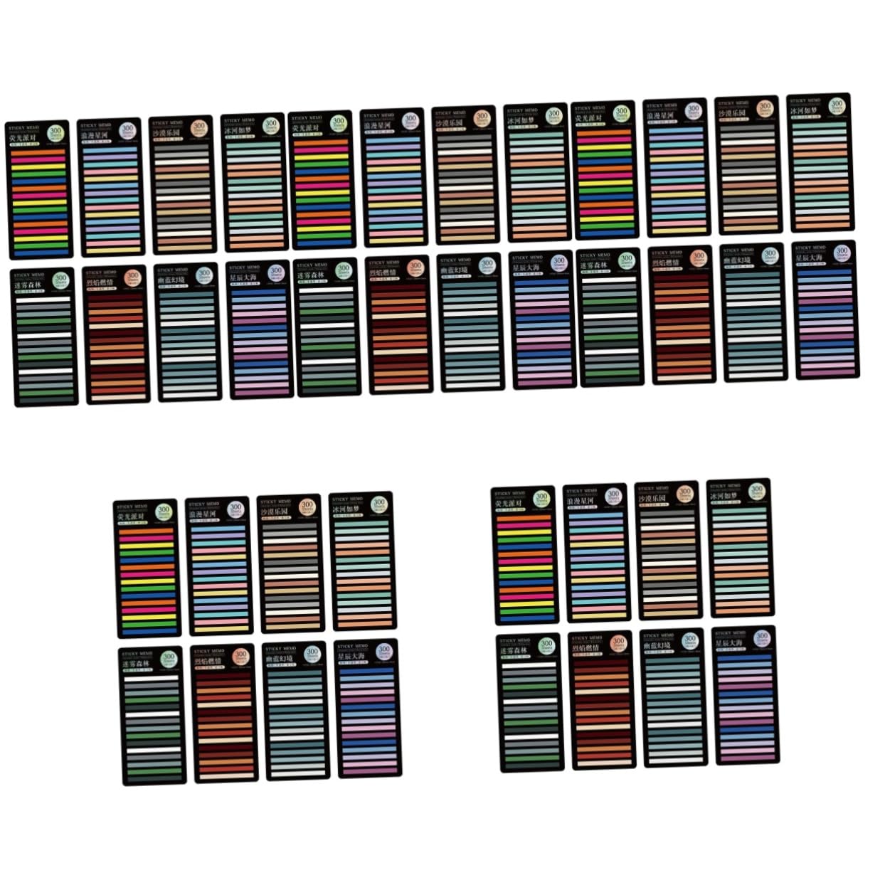 Gadpiparty 5 Series Pegatinas Tiras De Resaltado Para Libros Material De Oficina Pasteles Pestaña Etiqueta Engomada Colorida Etiqueta Adhesiva De Color La Mascota 8 Hojas*5