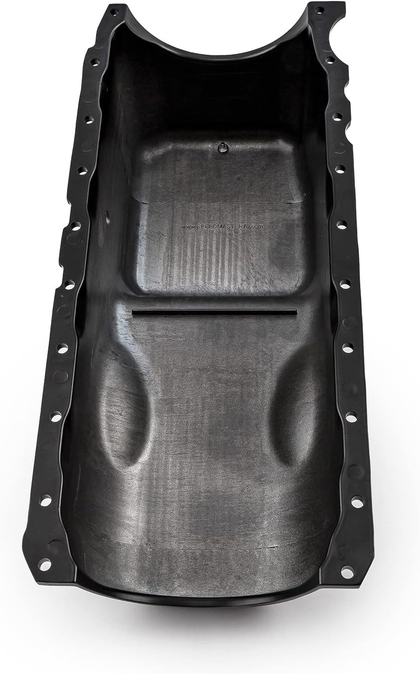 Speedmaster PCE300.1092.02 Compatible with Chevy BBC 454 1Pc Late Gen 5 & 6 1991 - Up Black Finned Aluminum Oil Pan