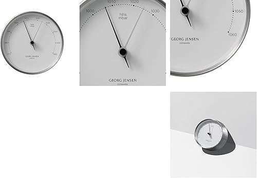Miniatura 5 de Georg Jensen Henning Koppel barómetro 3.9 inch aceroBlanco