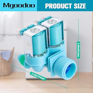 DC62-00311F Washer Water Inlet Valve For Samsung Washer Machine, Cold Water Inlet Valve Replaces 3992244 AP5966624 PS11719654 EAP11719654 Top Load Fisher Parts