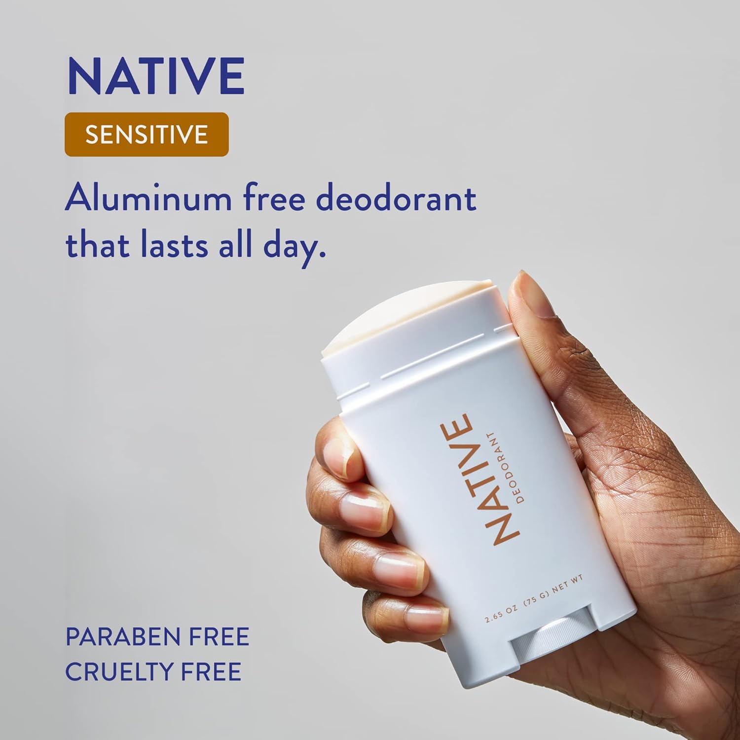 Native Sensitive Deodrant Contains Naturally Derived Ingredients | Deodorant for Women and Men, Aluminum Free, Baking Soda Free, and Shea Butter | Sugar Cookie (Sensitive)