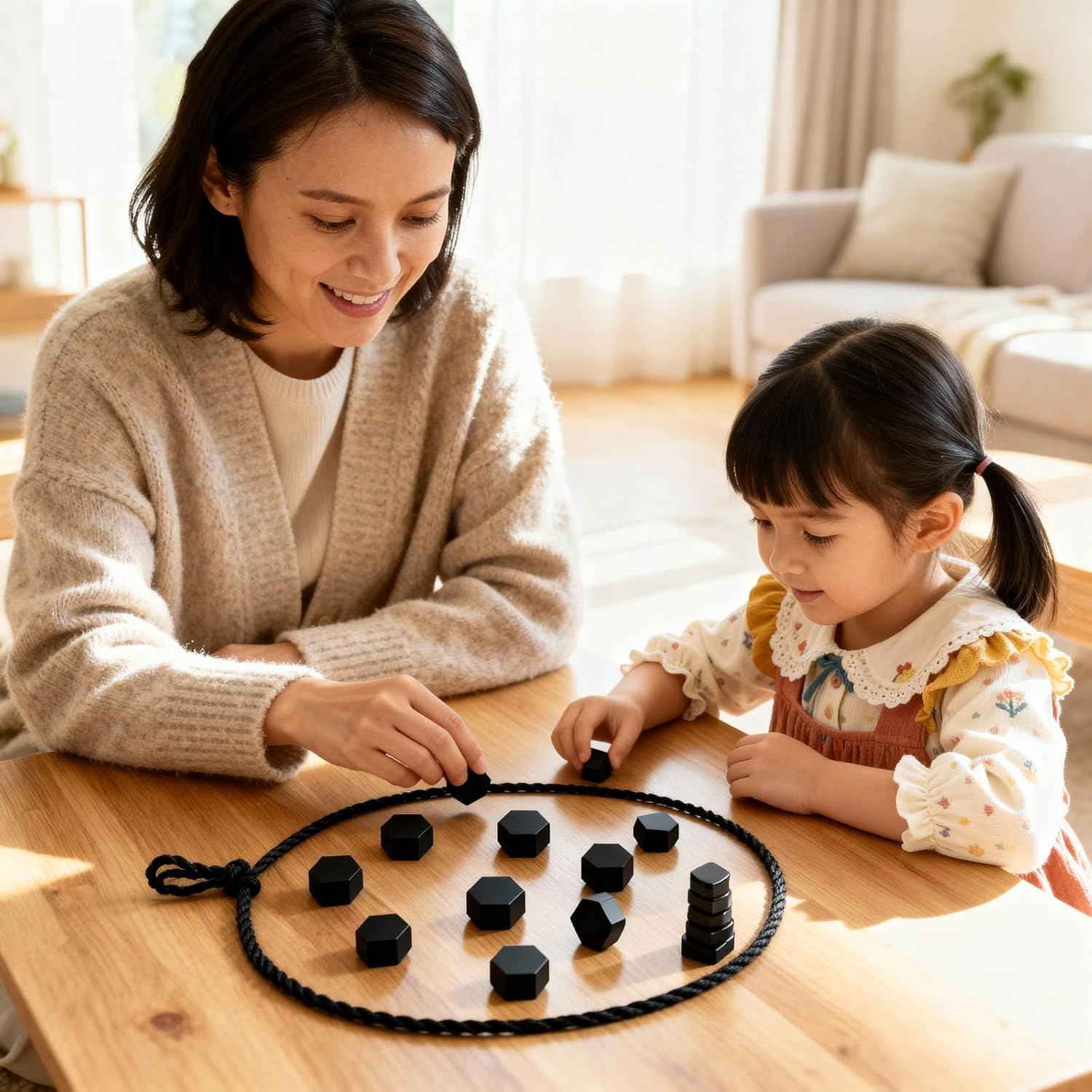 Magnetic Chess Game with Stones,Magnet Chess with String & Rope,Puzzle Strategy Game for Kids Ages 3+,Portable Travel Games for Camping & Car & Plane,Classic Family Board Games