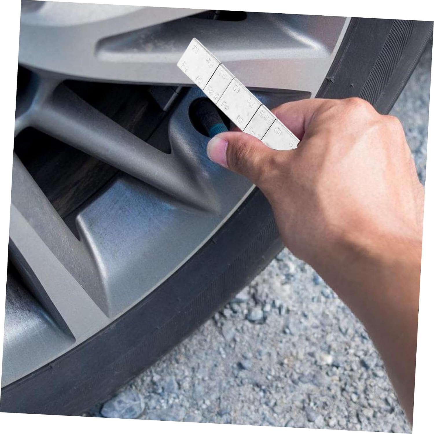 SOLUSTRE 7 Strips of Heavy Duty Tire Balancing Weights for Vehicle Wheel Replacement Sturdy Steel Wheel Weight Blocks for Car Tire Balancing Compatible Vehicle Types