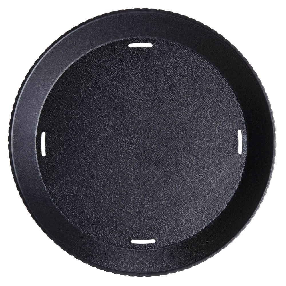 G.E.T. RB-880-BK Round Serving Basket with Base and Drainage Slots, 10.5", Black (Set of 12)