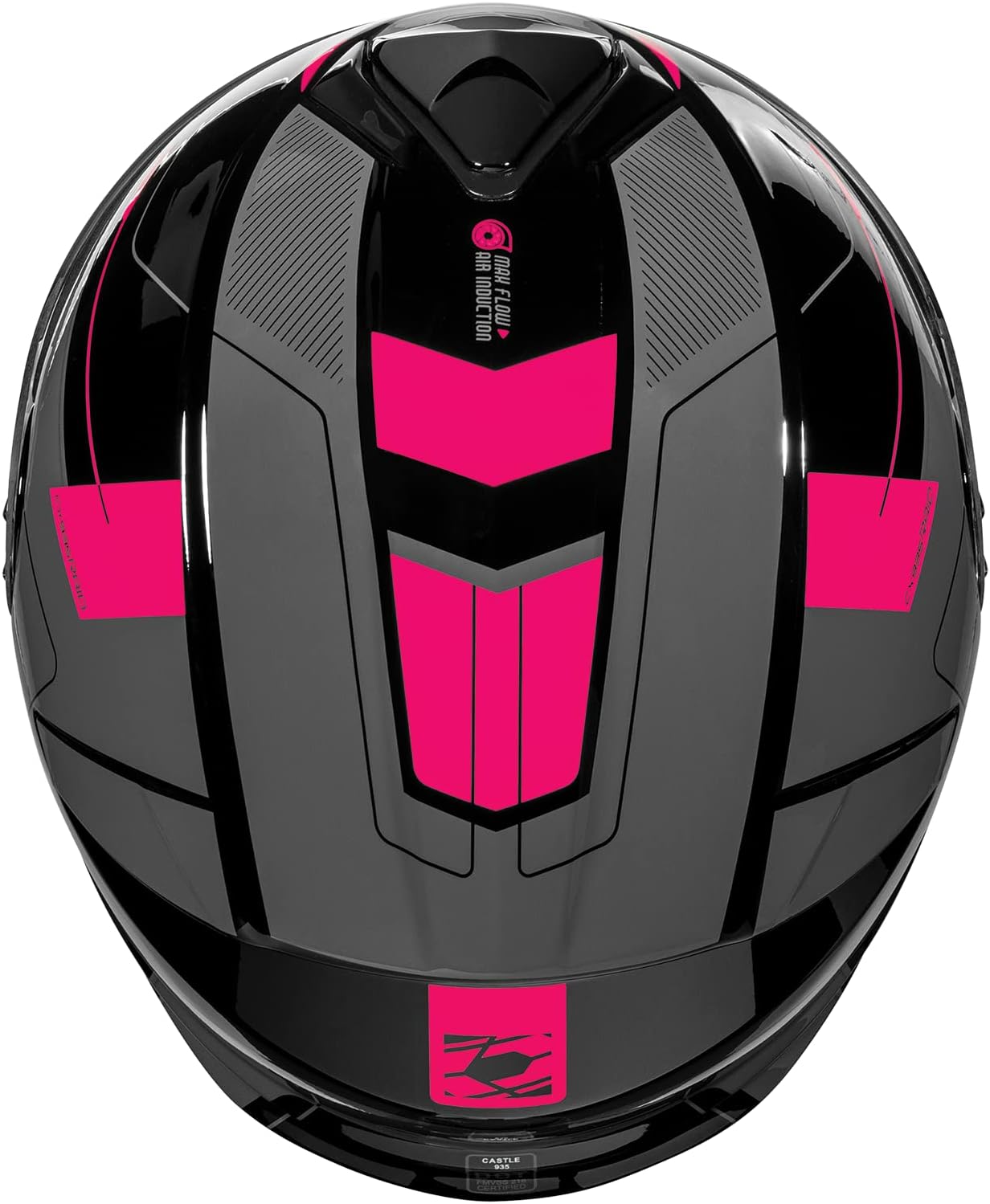 Castle X CX935 Raid Modular Snow Helmet (Gloss Pink Glo/Charcoal - Medium)
