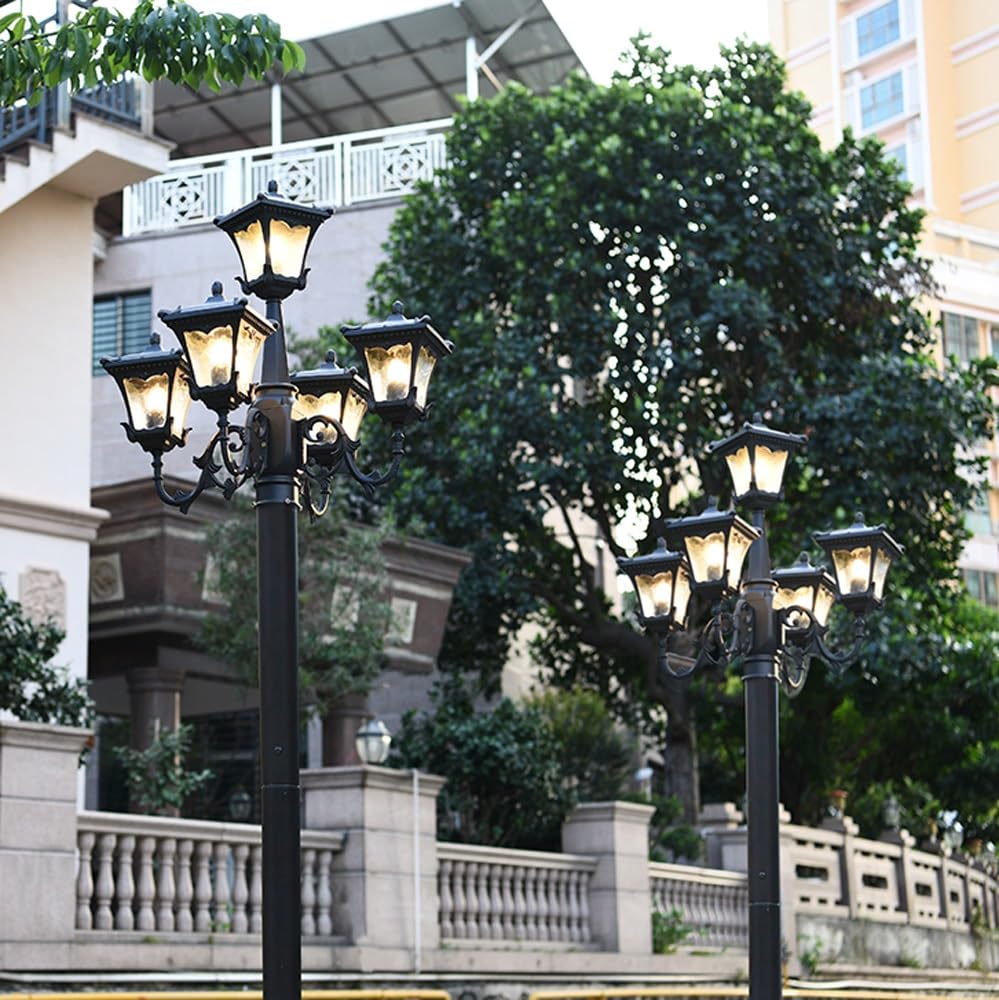 Genérico Farola tradicional de poste alto de 5 luces
