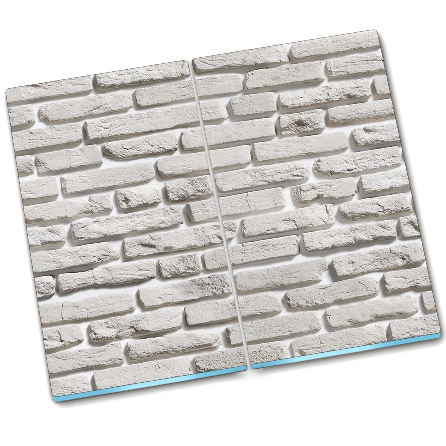 Plaque de protection de poêle en verre durci 2x30x52 cm Décormat