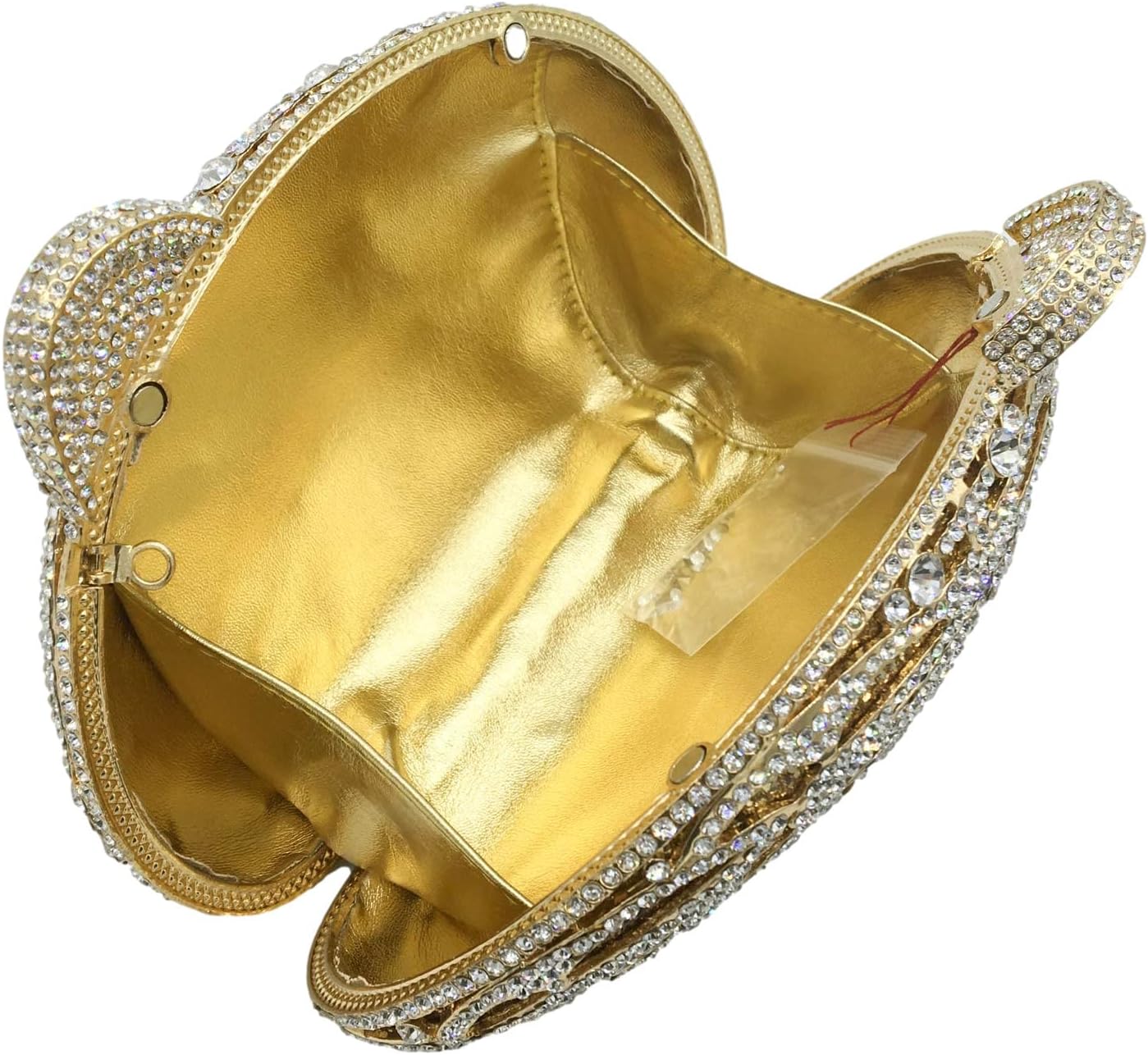 Boutique De FGG Tiger Clutch Purse for Women Animal Crystal Evening Bag Formal Party Rhinestone Handbag Prom Clutch Bag,Mini