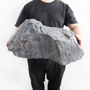 Artificial Fake Boulder, Fake Rocks, Outdoor Faux Rock Cover for Landscaping, PU Foam Decorative, Well Pump/Septic Tank/Grounding Wiring Covers, for Gardens Shooting