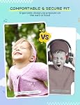 IClever Casques pour enfants, Bluetooth 5.4 Air Casques d'oreille ouverts de conduction, volume sécuritaire 74 et 85 dBA, Effacer l'audio, 360° Casque sans fil pour iPad/Voyage/Sport ultra-léger et confortable pour enfants