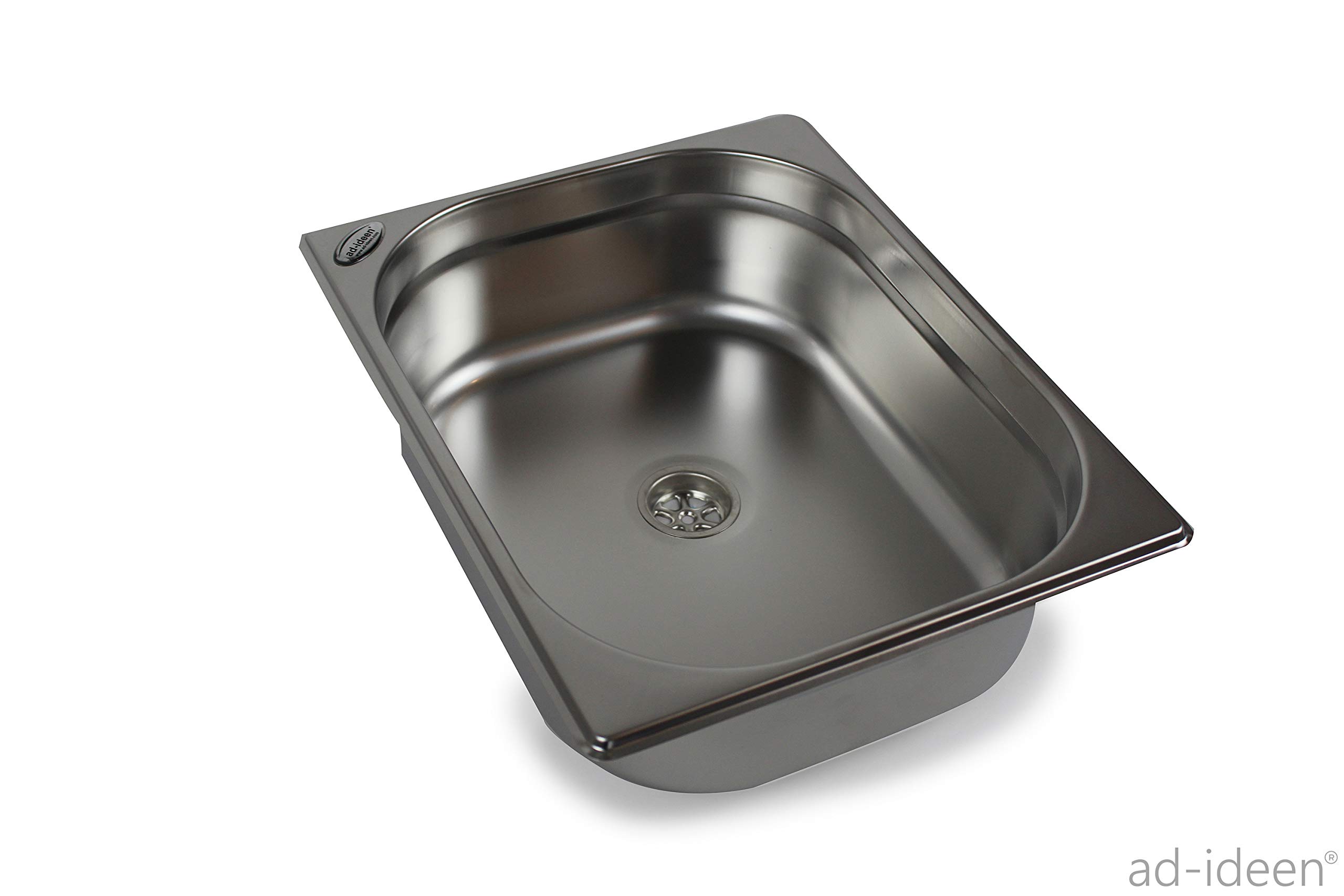 12 Volt Wasseranlage Imbisswagen Verkaufsanhänger Campingküche 12v Bausatz Spüle 325x265x100 Barwig Schwarz/chrom Weithals Wasserkanister 10L (ad-ideen)