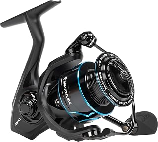 KASTKING スピニングリール Spartacus 2000-5000 10+1BB 自重158g〜290g ギア比6.2:1 最大ドラグ10kg 左右交換 ねじ込み式ハンドル 冷間鍛造一体型ベール D.S.S.R双導棒 遠投 ソルト対応 ブラック カストキング スパルタカス