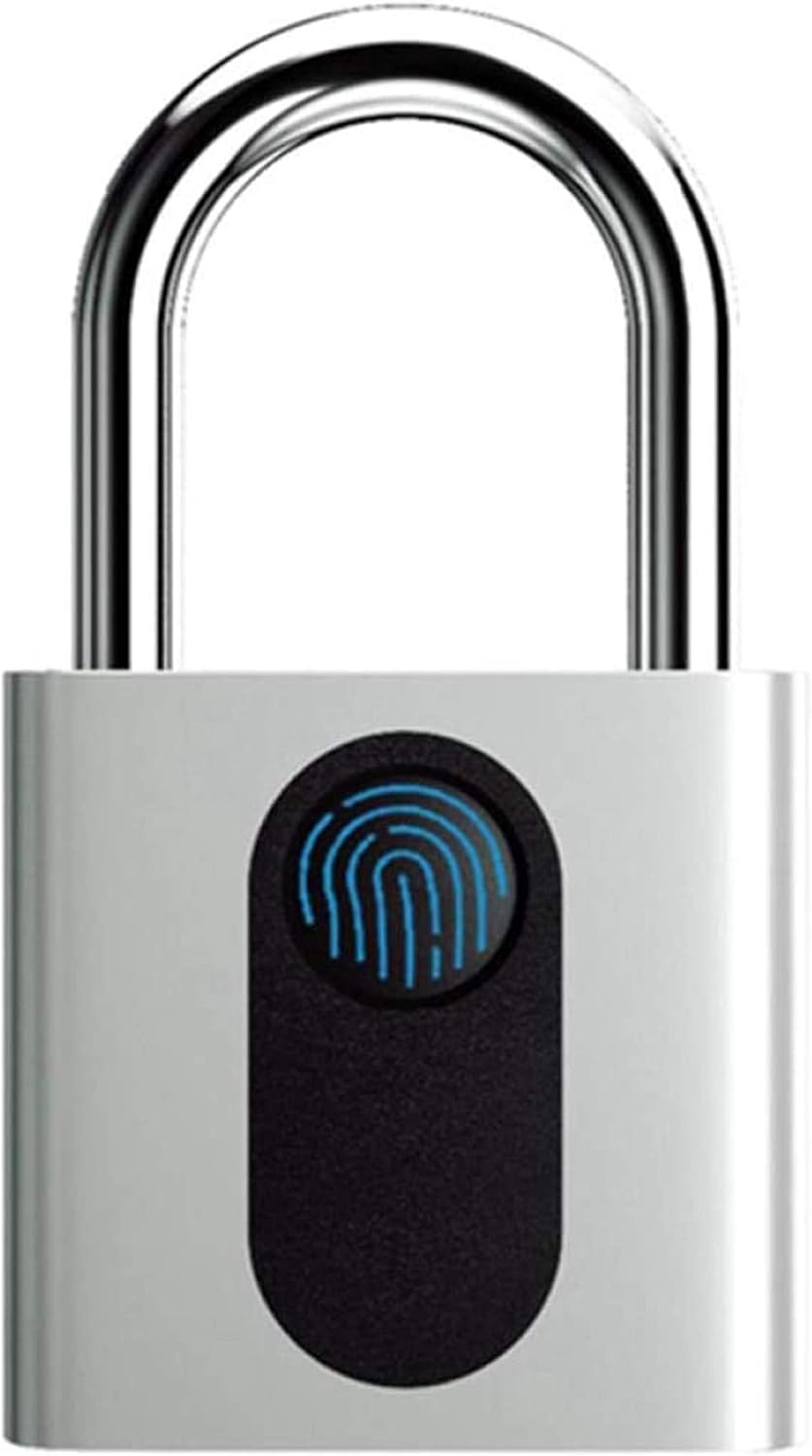 防水スマート指紋南京錠は、指紋ロック解除/くし付きのUSB充電式指紋南京錠小さなキーレスロックができます