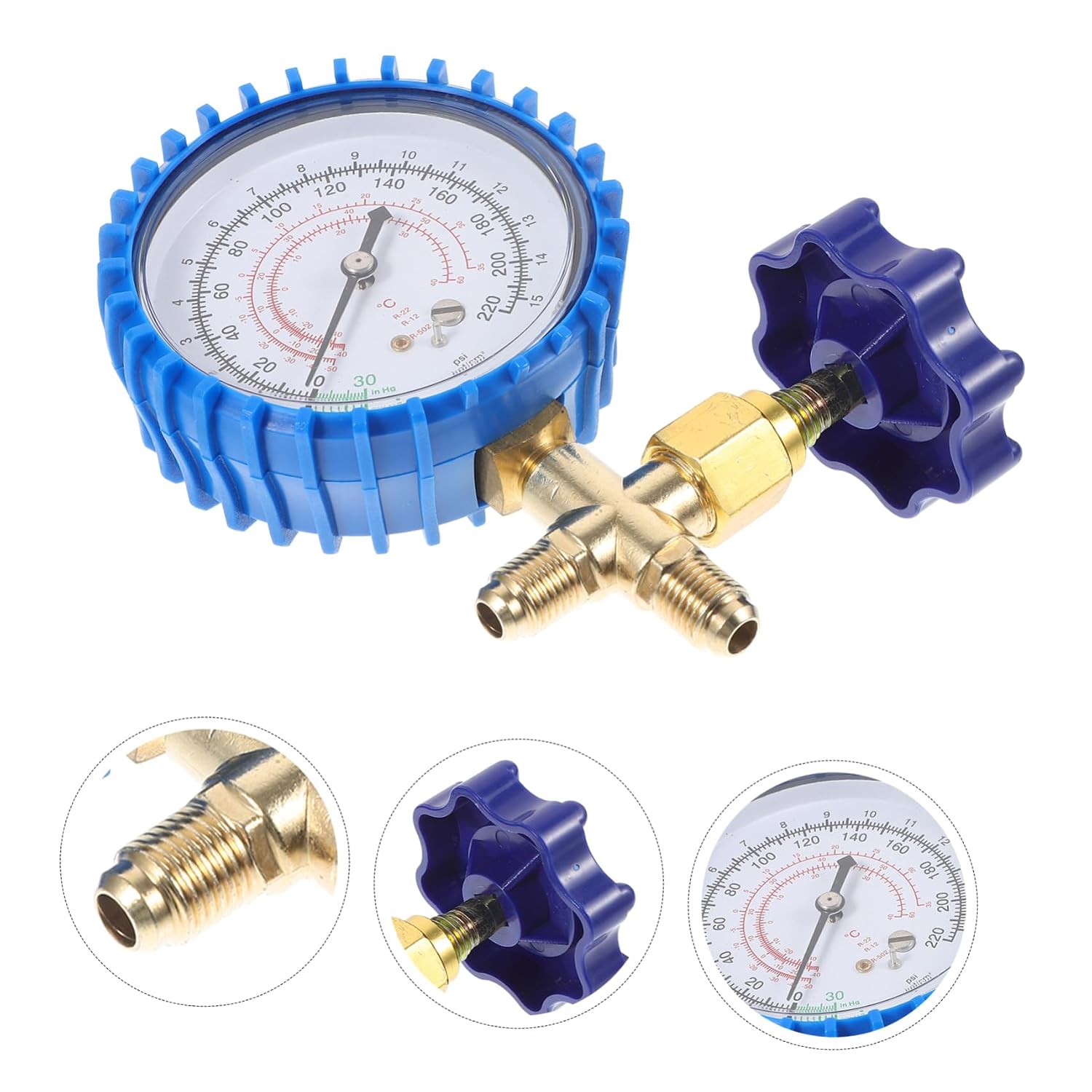 Refrigerant Charge Gauge Tool Durable Construction User Friendly Design for Accurate Refrigerant Filling HVAC Systems and Automotive Repairs