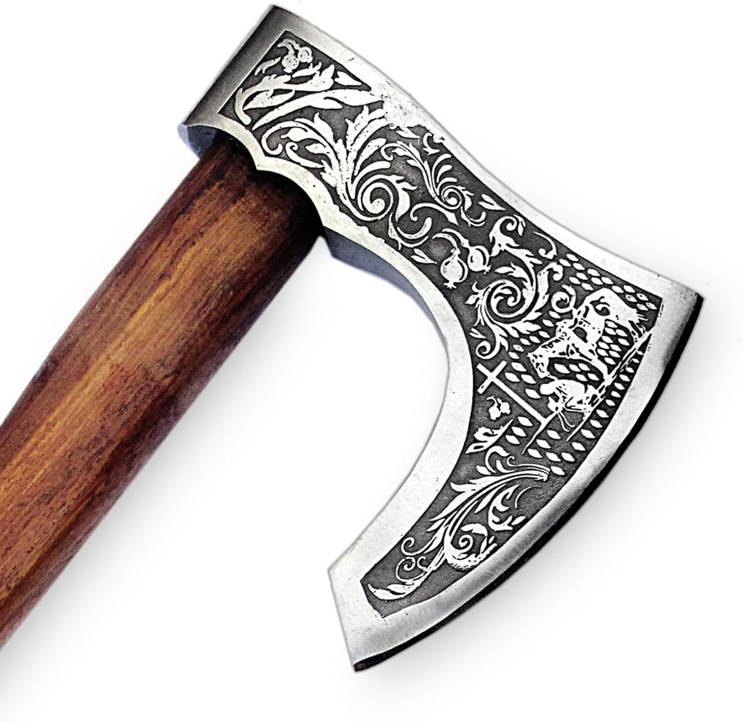 Custom Handmade Viking Hatchet Axe Carbon Steel Bearded Axe - Camping Axes - Tomahawk Battle Axe - Estwing Ax - Axe with Leather Sheath - Ideal Gift for Men, Birthday for Him (9875)