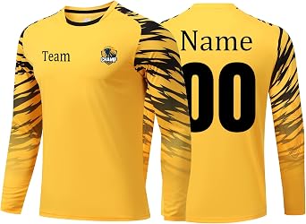 Custom Goalkeeper Jersey Padded Goalie Shirt for Adult Kids Soccer Jersey for Goalie