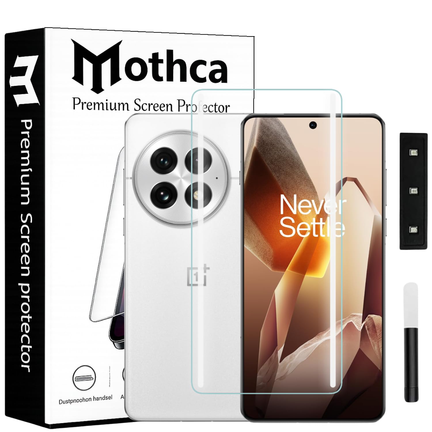 Mothca Premium Curved UV Tempered Glass Screen Protector for OnePlus 13 | HD Clear | Full Screen Coverage (Pack of 1)-image-34