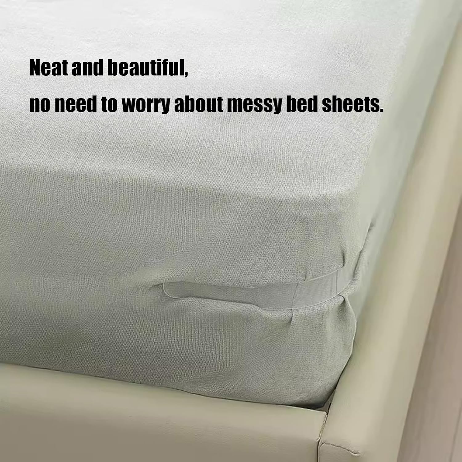 Sheet Holders 4PCS,No Damage Mattress,Keep Sheets Firm and Tight,Non-Slip Design with Lock Strips,Easy Installation,Fits All Mattress Sheets