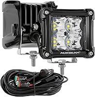 Vista 11 de Cubiertas protectoras de luz negra de la serie FA de Auxbeam, tapa de lente de luz de cápsula LED de 3 pulgadas para todoterreno, protector contra