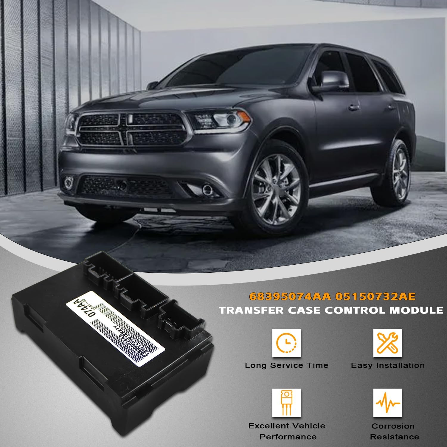 PANGOLIN 68395074AA 05150732AE Transfer Case Control Module Compatible With 2014 2015 Jeep Grand Cherokee, Compatible With 2014-2015 Grand Cherokee 2-Speed Aftermarket Parts