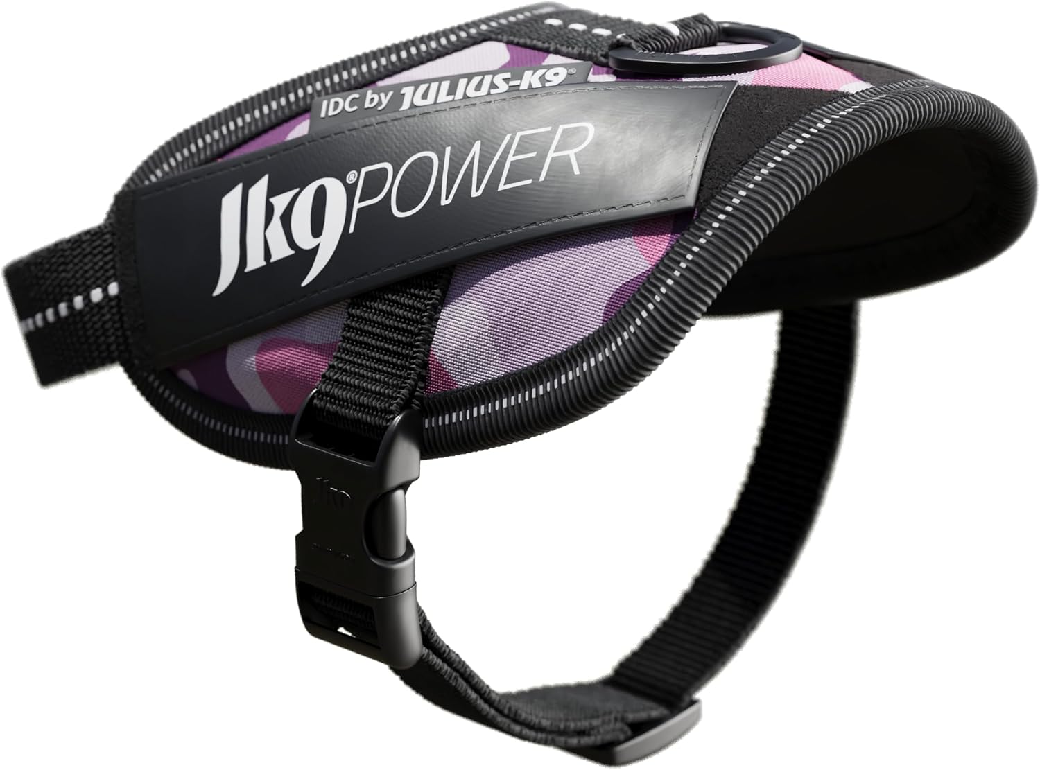 Julius-K9, IDC Powerharness, Dog Harness, 2XS/Baby 2, Pink Camouflage