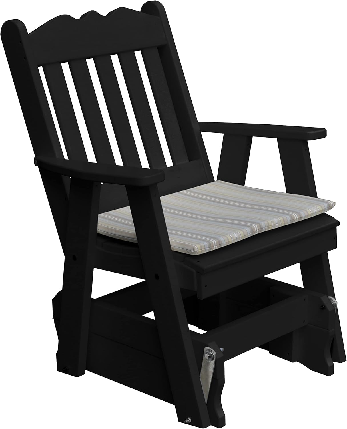 Furniture Barn USA Poly Royal English Gliding Chair, Tudor Brown