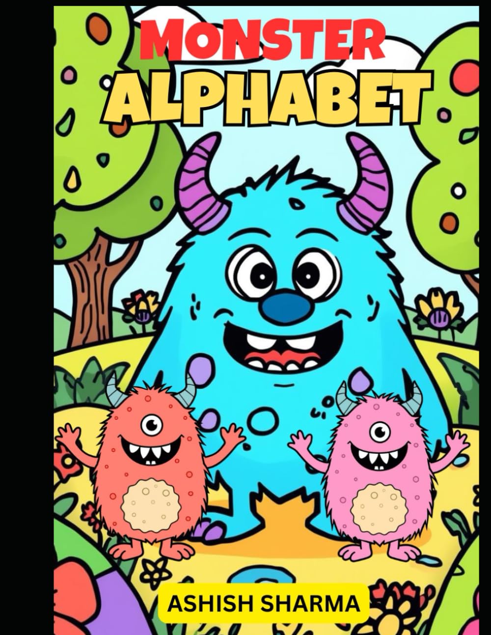 Monster Alphabet Coloring Book for Kids Ages 3–6: Cute ABC Monsters for Toddlers and Preschoolers
